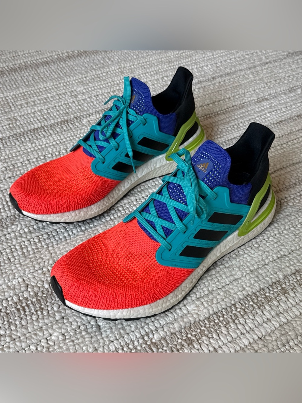 Adidas UltraBoost 20 'What The Solar' Multi-Color Men’s Size 13 FV8331 Mens Shoe